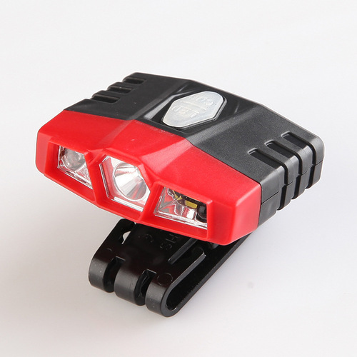 Cross-border supply infrared induction fishing headlamp clip-on cap lamp strong light outdoor hat brim lamp night fishing cob headlamp