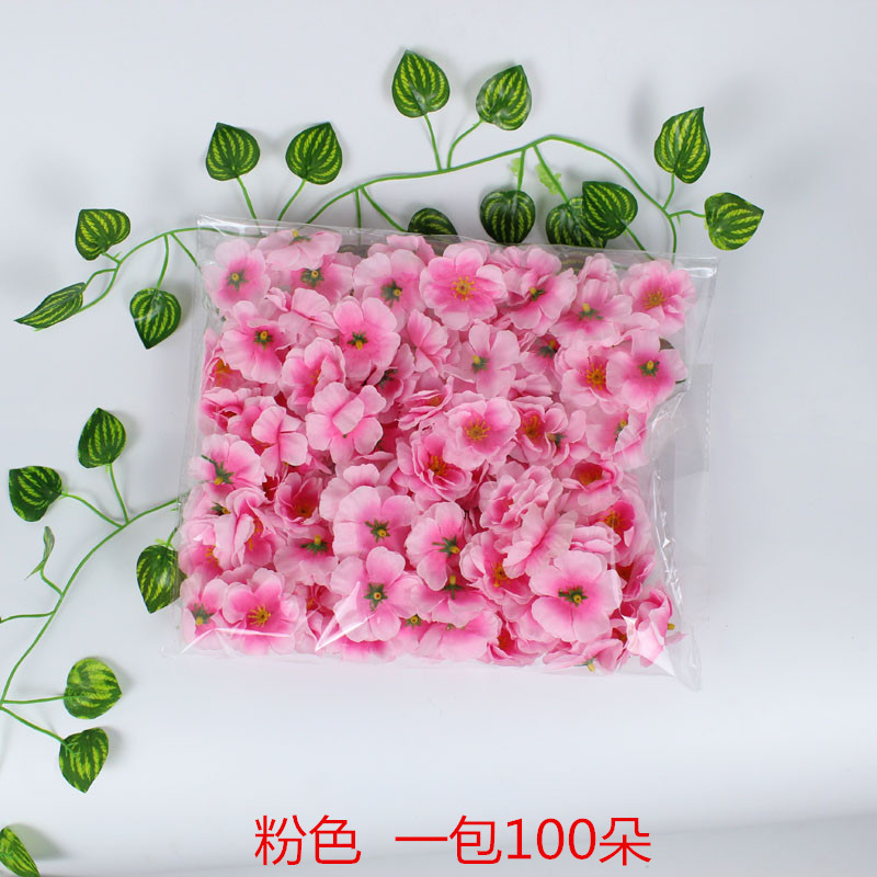 Simulation peach flower peach petals rose silk plum flower wedding shooting props headdress fake flowers wholesale