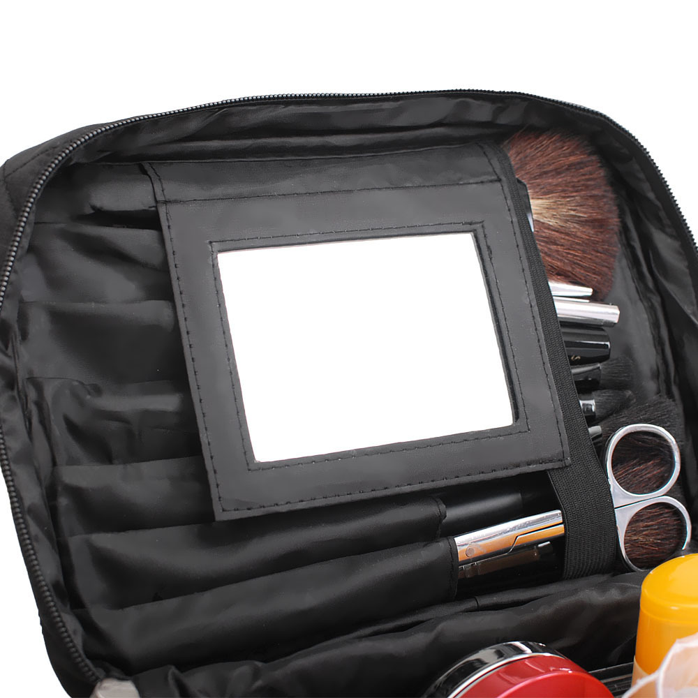 Espejo plegable bolsa de cosméticos estilo coreano de gran capacidad de lavado multifuncional bolsa de viaje bolsa de almacenamiento impermeable en stock al por mayor