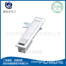 機櫃鎖MS713-4機箱機櫃門鎖機櫃配件電櫃鎖鐵板門鎖櫃箱鎖平面鎖