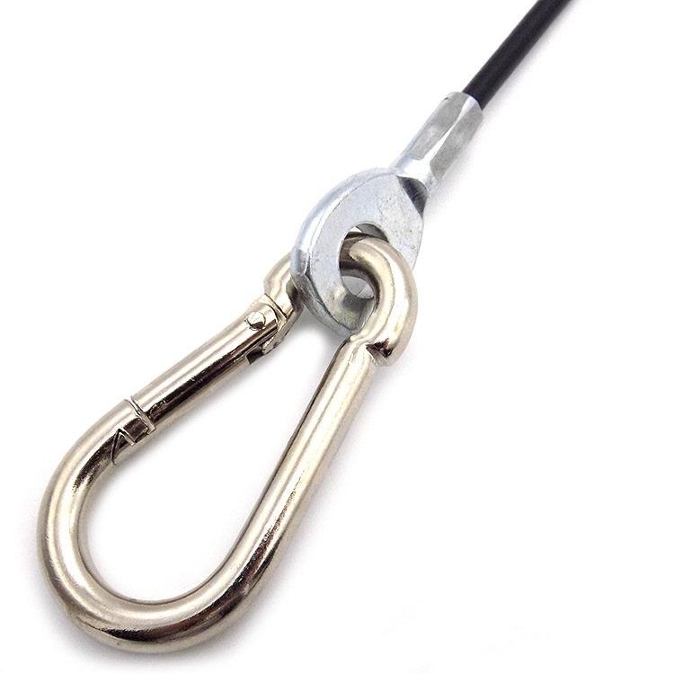 Terminal prensado de aluminio cubierta de acero galvanizado acero inoxidable 304316 cuerda de alambre de acero cuerda de carga cuerda de alambre de acero recubierta de pegamento