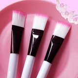 Портативная мягкая двухцветная маска для лица, косметическая кисть, (в наличии на складе), с печатью вашего логотипа