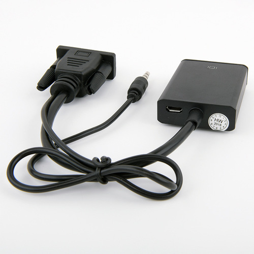 Cross-border vga to hdmi converter with audio cable vga to hdmi laptop computer connected to monitor