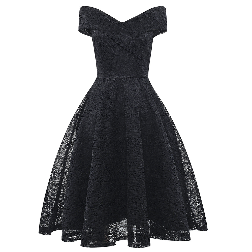 Deep V Neck Lace Sexy Dress Elegant Design Comfortable Fit Versatile Style Perfect for Parties and Events Wholesale