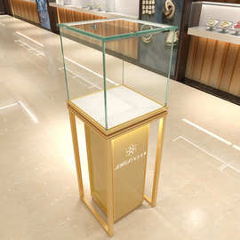 新款饰品柜黄金玻璃展示柜精品柜台首饰展柜样品展示架橱窗陈列柜