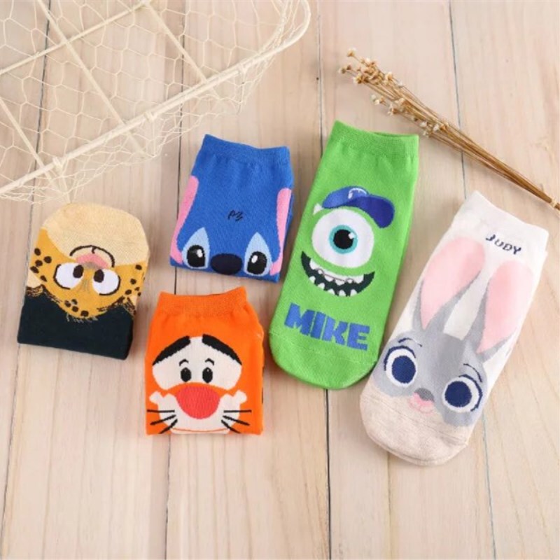 Autumn New Cartoon crazy animal ladies boat socks breathable di short socks wholesale women socks adult manufacturers
