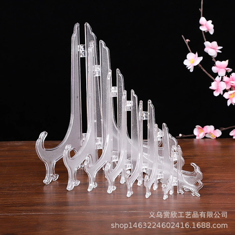 Поставка пластиковых треугольных подставок, подносов для чайных пирожных, круглых подставок для тарелок, подставок для часов, пластиковых подставок, подставок для декоративных изделий