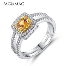 PAG&MAG ��ָ���lŮS925�y���Ů΢育ʌ��pɫ����Ůʿ��Ʒ�錚