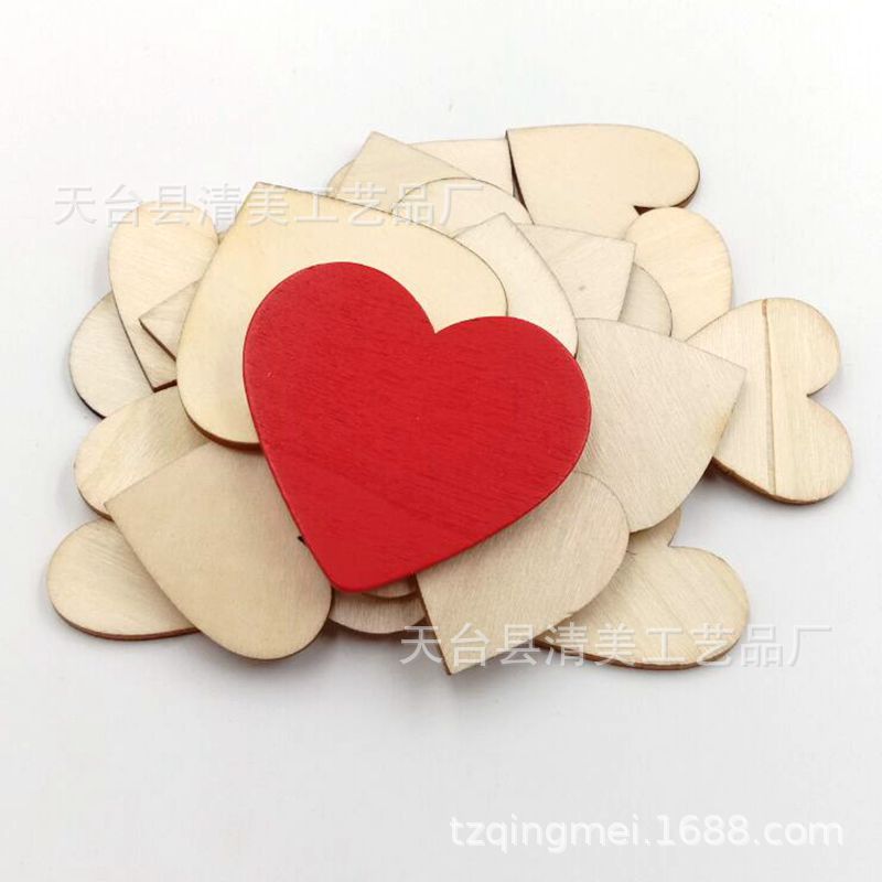 Botón de corazón de melocotón, decoración no porosa 40.60 Tronco de corazón de melocotón 60 corazón de melocotón rojo mezclado 134 piezas por paquete