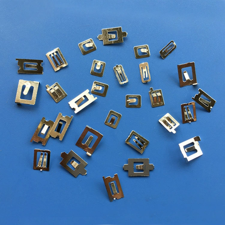 Battery pieces and components: battery, battery snap, battery spring contact, metal stamping parts, gold-plated and silver-plated high-elasticity springs