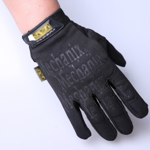 Letter tactical long finger gloves for men, military fans, outdoor mountaineering and cycling sports, non-slip, strong and wear-resistant, super technician