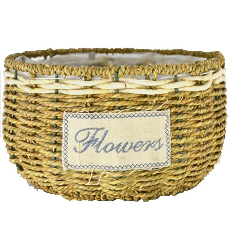 Willow straw non-rattan flower basket fleshy flower vase art craft decorative ornaments manufacturers supply