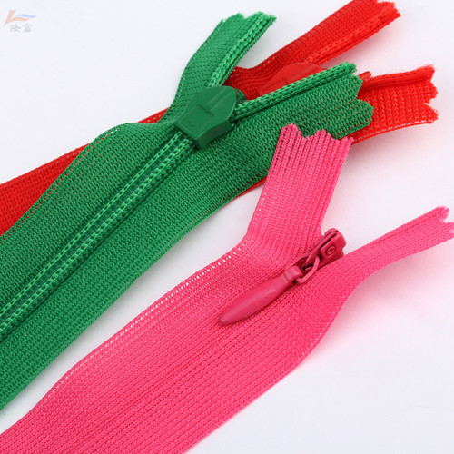 04Supply 60cm length invisible zipper red, green, blue, yellow, green and blue 60cm zipper