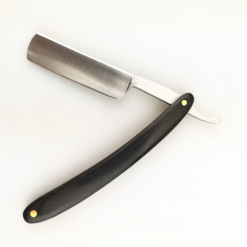 Black wooden handle Shaver, old-fashioned shaving, razor,