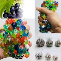 Stress-relief hand-pinchable mesh-illuminated grape-shaped ball – creative, prank-worthy, and fun-to-squeeze water-filled stress balls available for wholesale