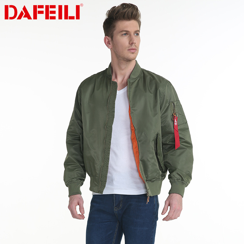 DAFEILI spring and autumn MA-1 sweethearts outfit student school uniform aviator jacket baseball uniform men's and women's loose coat