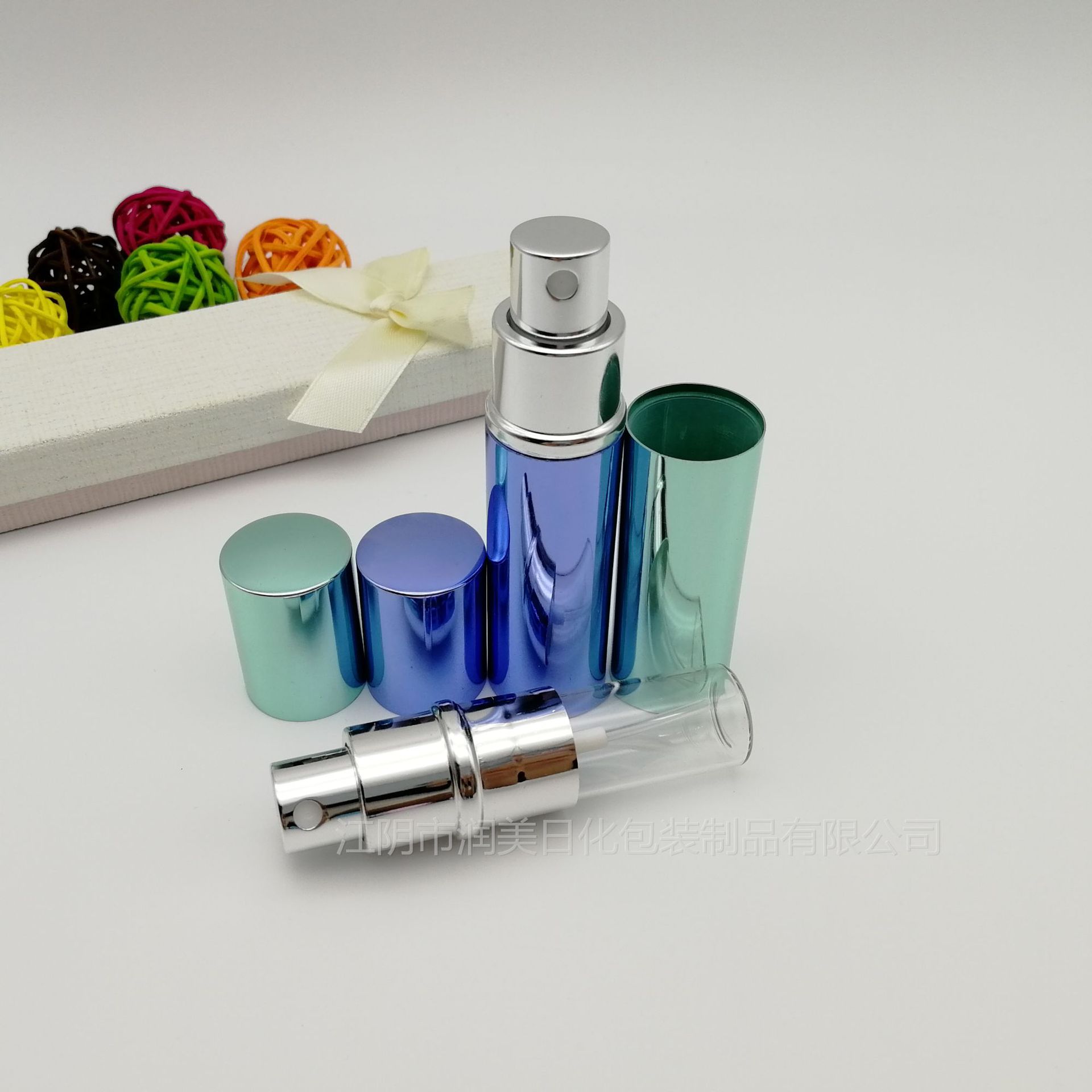 10ml电化铝香水瓶12ml喷雾瓶旅行便携式化妆品分装香水管香水樽