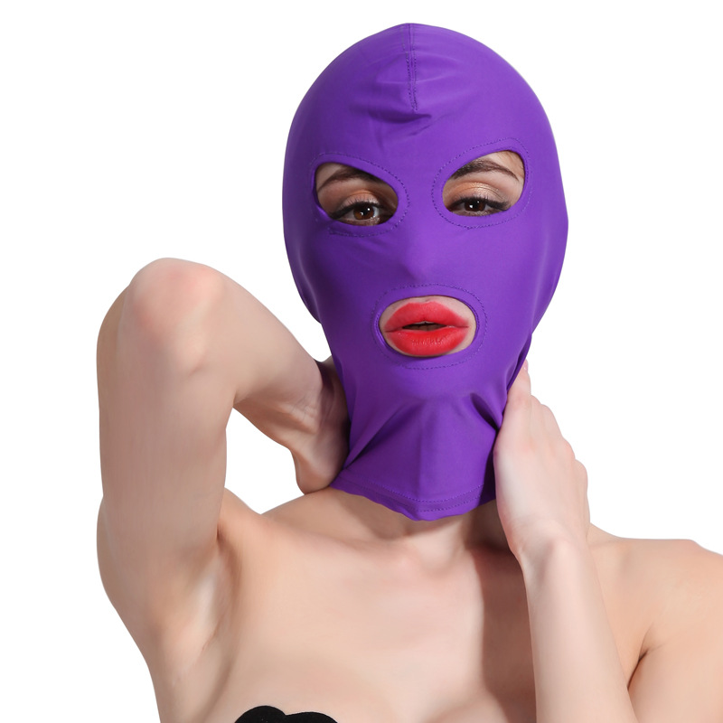 Productos sexuales para adultos tela elástica boca abierta ojos máscaras de rol máscaras solares máscaras faciales jeans