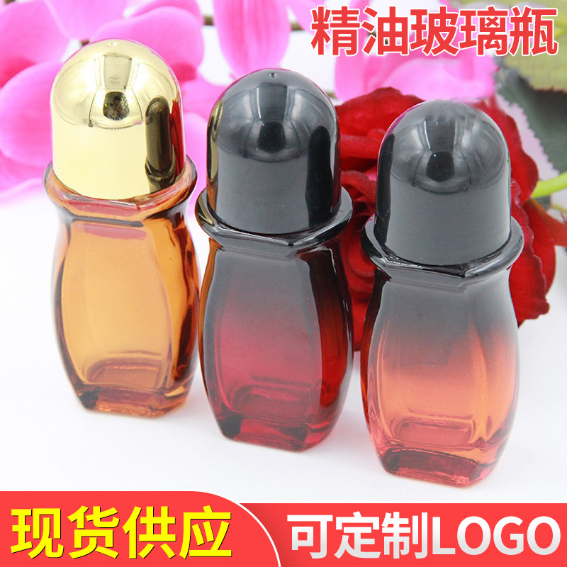 厂家液体化妆品套装瓶50ml精华液玻璃瓶包材滚珠瓶批发高硼硅玻璃