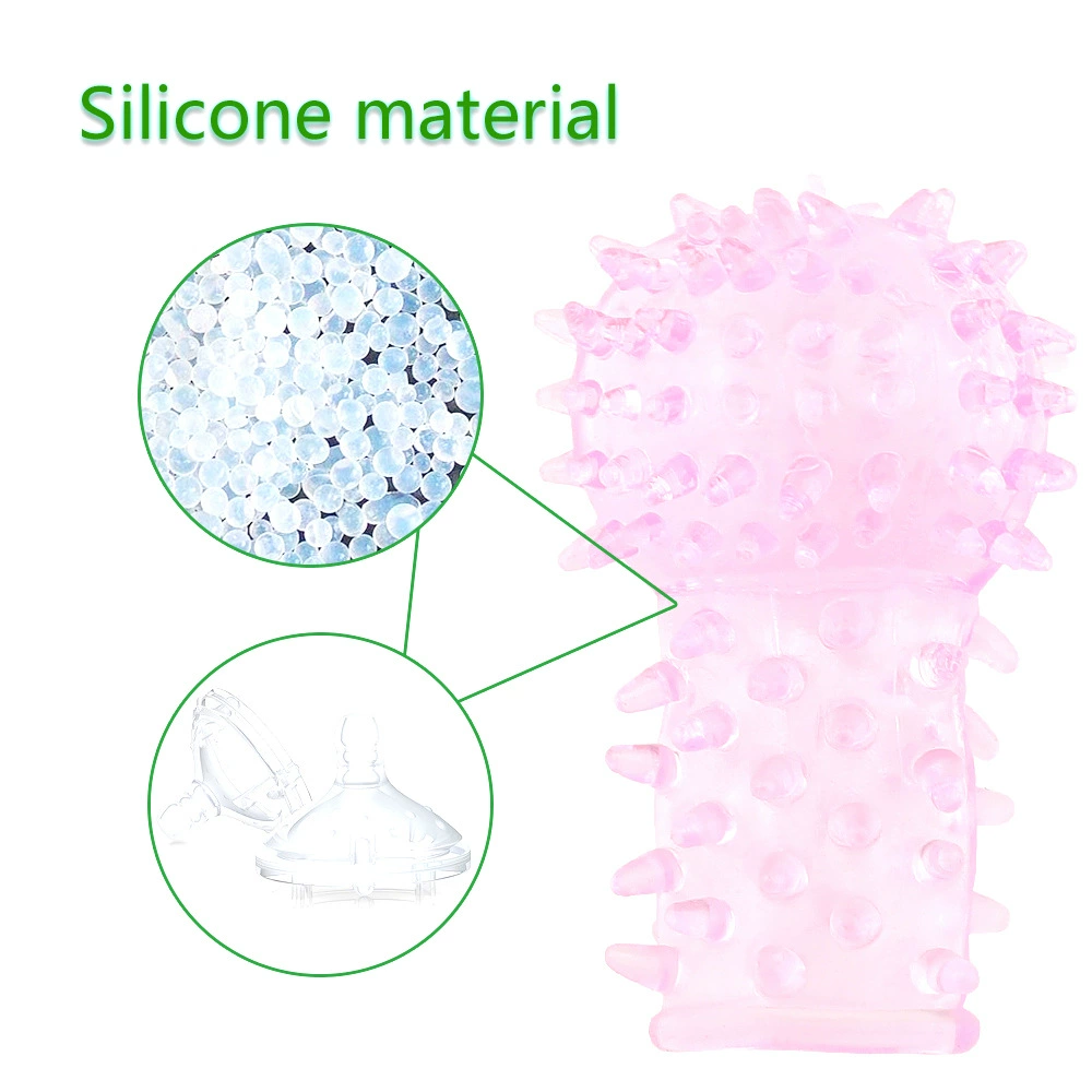 Finger Sleeve Spiky Crystal, Soft Elastic Material, One Size (Random Color)
