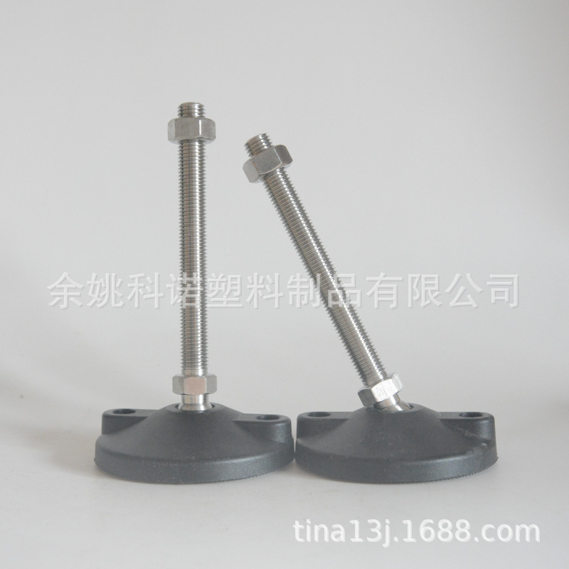 不锈钢水平调节脚 金属杯脚 科诺不锈钢底脚 304蹄脚 尼龙万向脚
