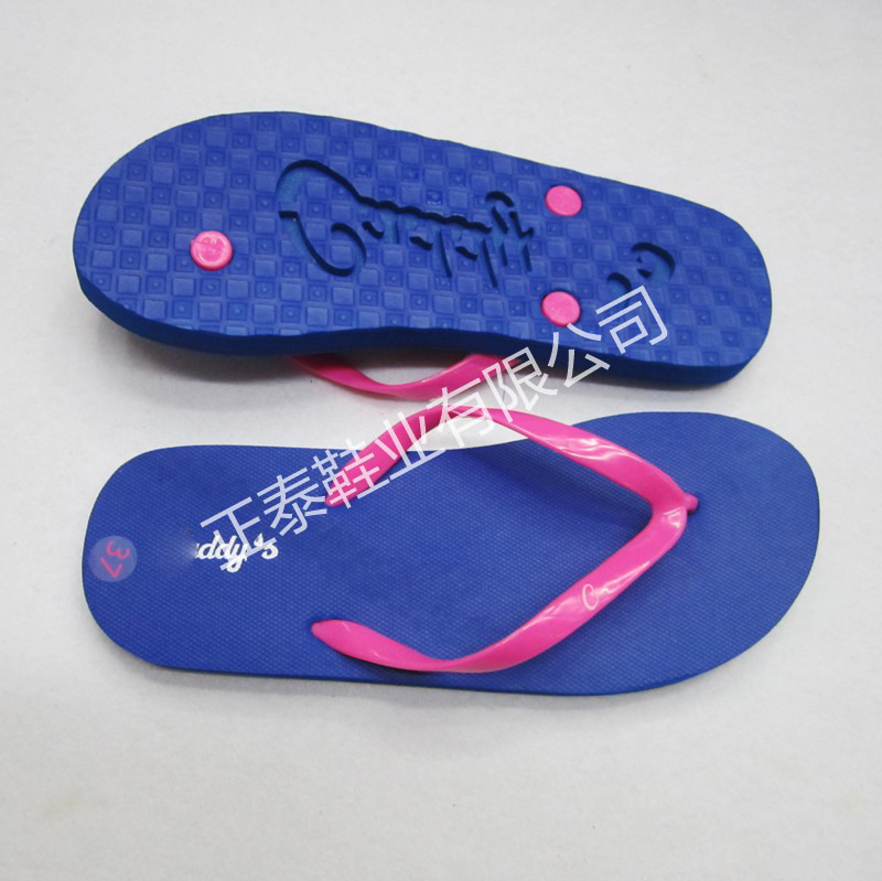 Manufacturer Produces Export Export Cut Out Logo Advertising Flip-Flops, Non-Slip Seaside Flip-Flops