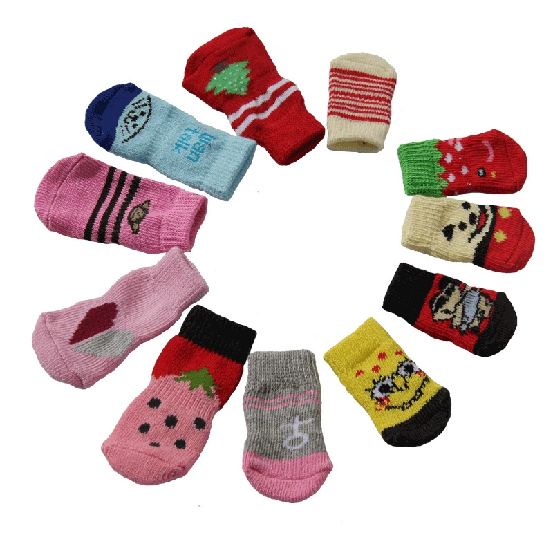 Собачьи носки Кошки Носки Домашние животные Маленькие собаки Тедди VIP носки Собаки чехлы нескользящие носки Осенние носки для домашних животных