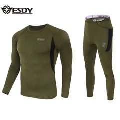 ESDY Outdoor Sports Functional Innerwear Fleece Warm Innerwear Sports Set Training Fitness Clothing A152