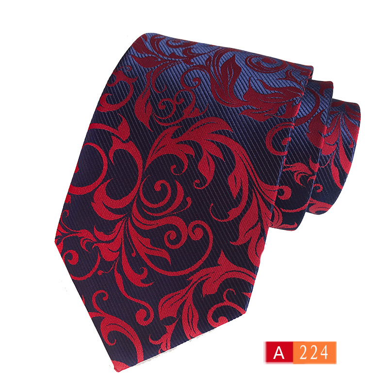 Hombres corbata de poliéster hilado teñido de tela de negocios desgaste a juego corbata fuente fabricante en stock al por mayor