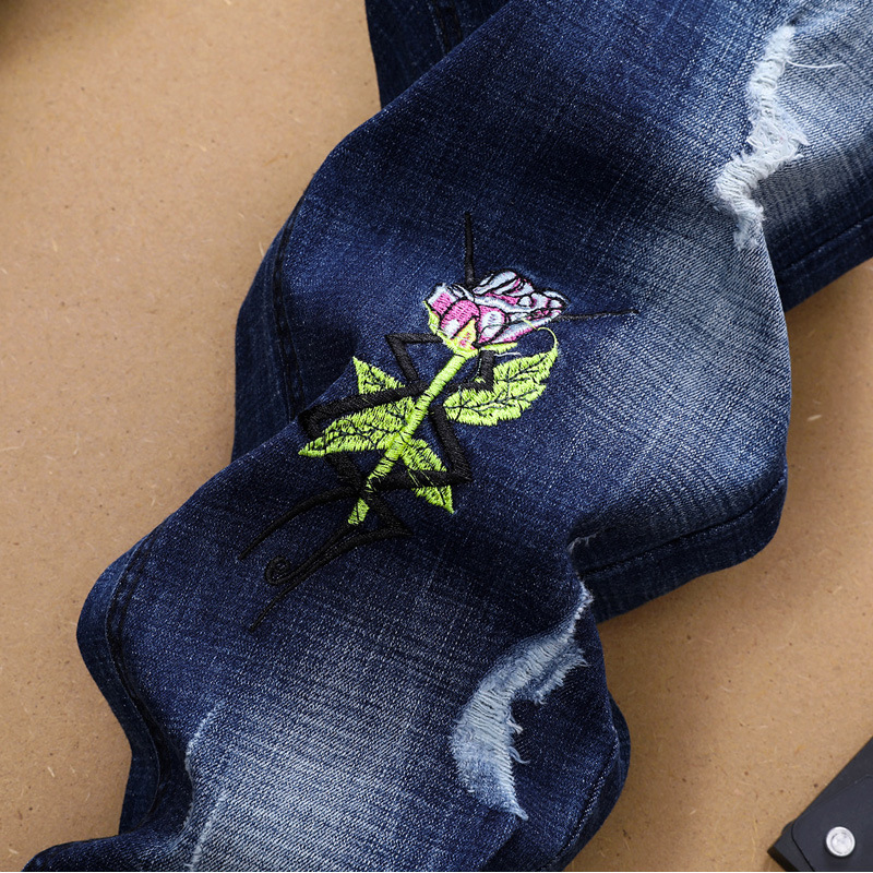 Jeans da uomo, pantaloni slim fit da uomo, elastici, alla moda e di tendenza_voghion.com