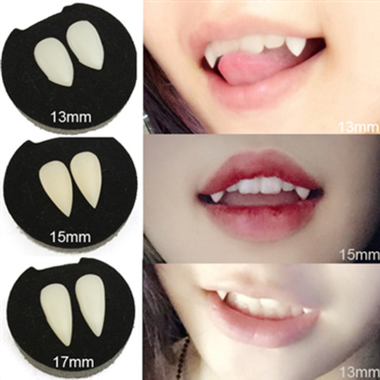 Halloween dentures vampire dentures zombie teeth little tiger teeth cosplay masquerade props a generation of hair