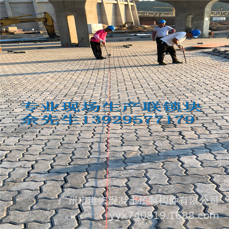 湖北，现场生产供应【河南混凝土连锁块】【河南C50联锁块】码头