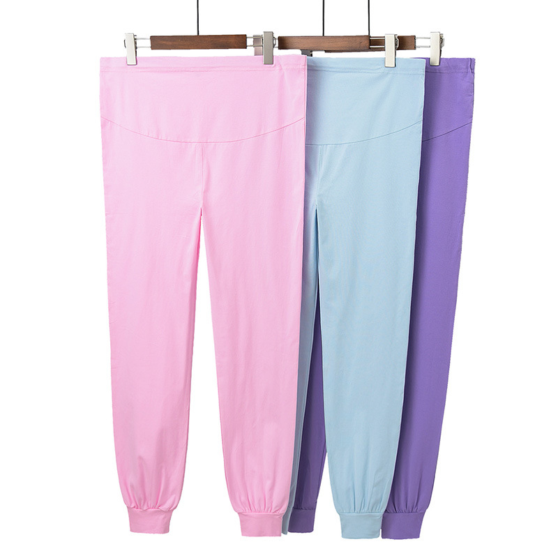 Pregnant women's long pants belly support pants trousers pajama pants underpants cotton wool pants autumn and winter one-piece spring and autumn clothes one-piece delivery