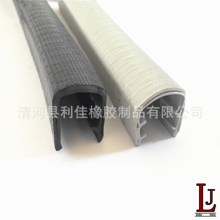 供应 彩色钢带PVC密封条 U型PVC密封条 骨架复合PVC密封条