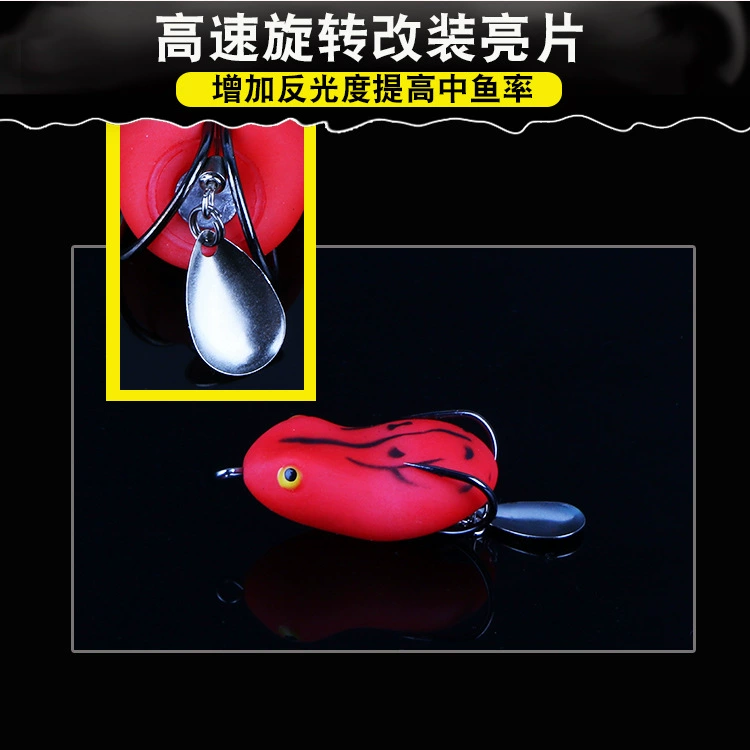 Новый приманочный набор имитации лягушки Thunder Imitation Black Hook Black Bait Road Asian Bait Set Simulation and Fake Bait Soft Bait