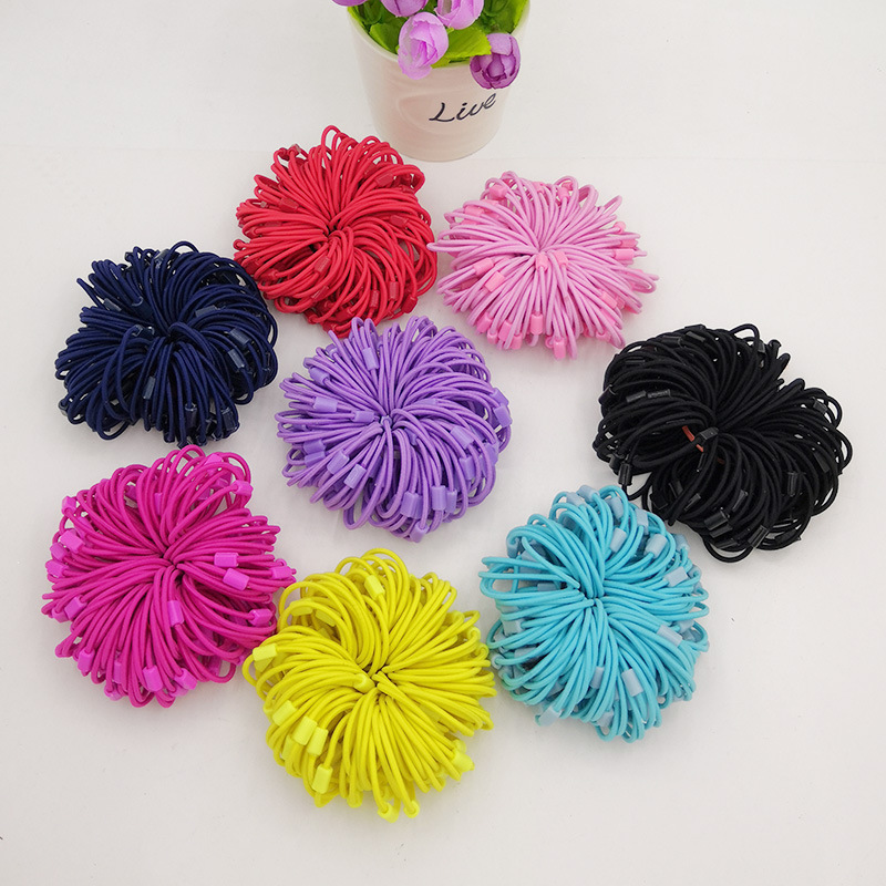 Children's plastic elastic hair rope, accessories, hair accessory, 3.5cm, DIY, Korean style 2