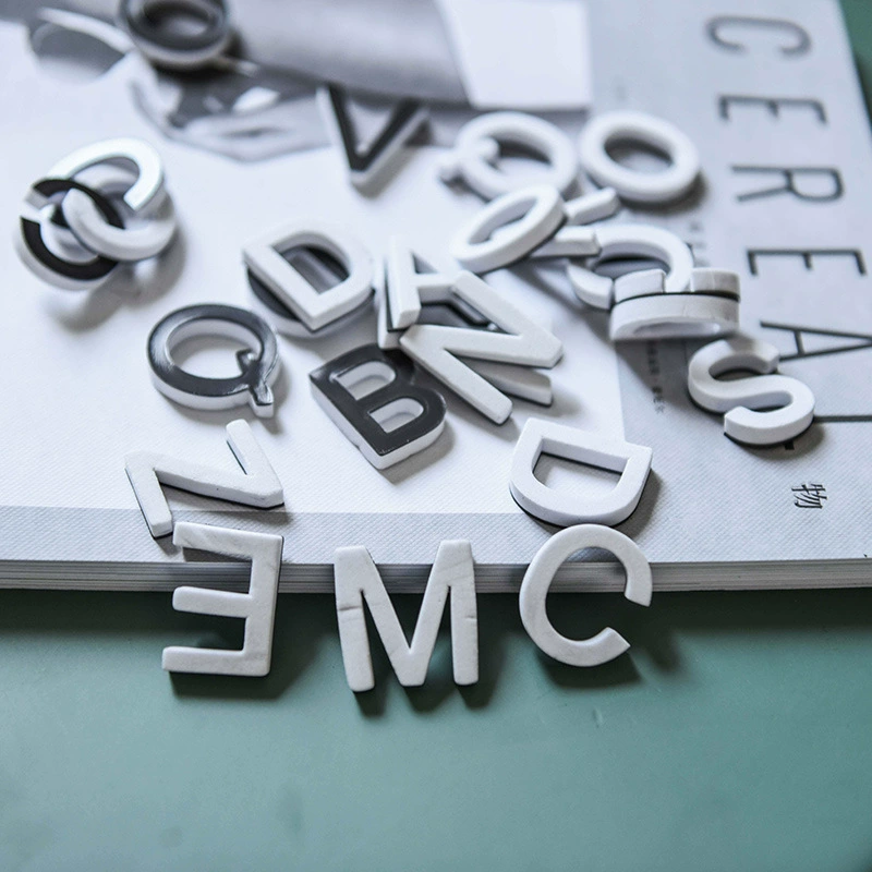 Ева черные буквы магнит на холодильник магниты DIY английские Дети Раннее Образование английские буквы магниты на холодильник оптом