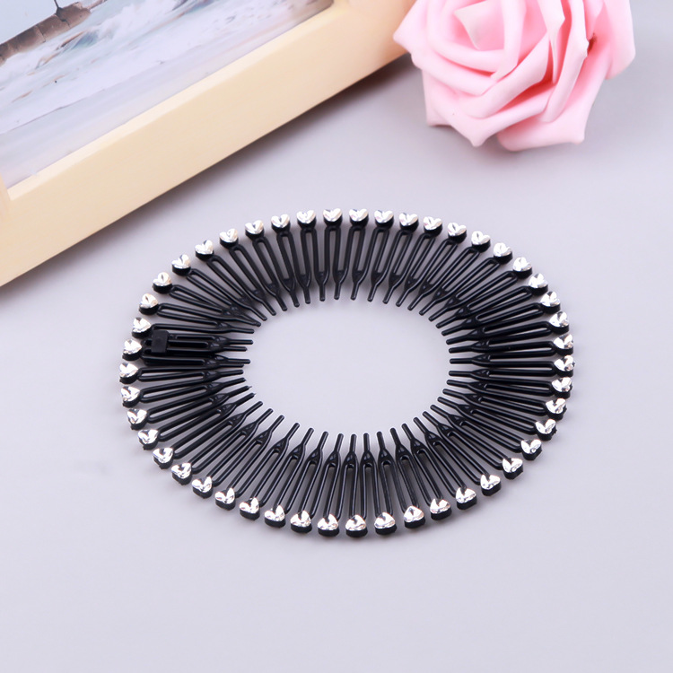 Peach heart drill black