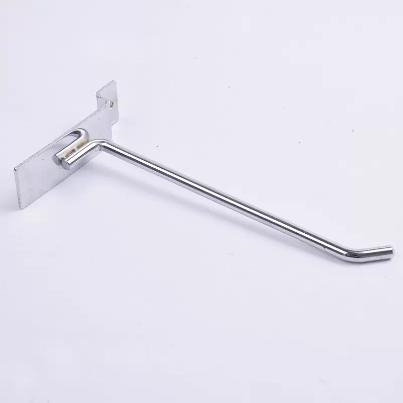 槽板五金货架挂钩铁艺收纳加粗金属网格网片挂钩多尺寸 槽板挂钩