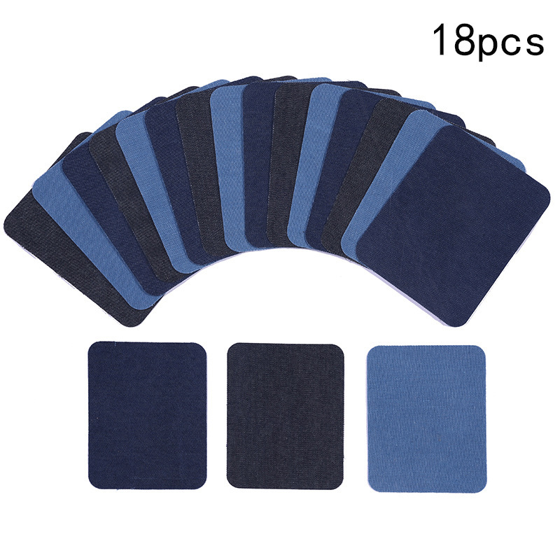 Zhaoshun Adhesive Patches for Pants, Sweaters, Shirts, DIY Elbow Patches, Knee Repair Patches, Rectangular Denim Patches