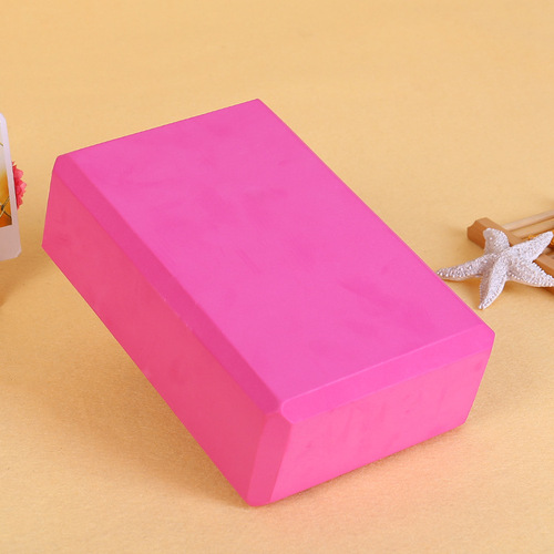 200g hot-pressed solid color exquisite minimalist high-density EVA yoga bricks, colorful cork yoga supplies wholesale