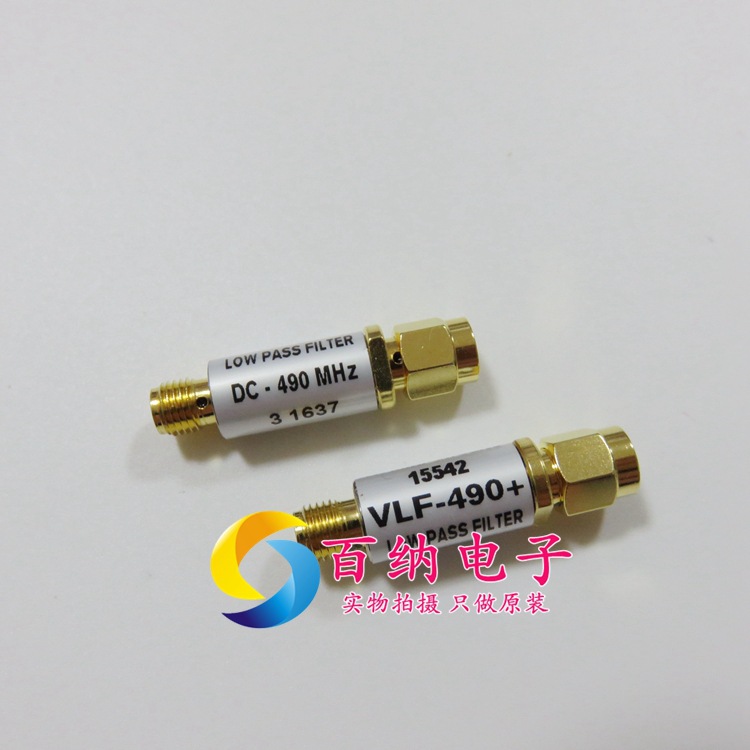 原装VLF-490+ DC-490MHZ 50Ω 射频低通滤波器 SMA 一站式配单