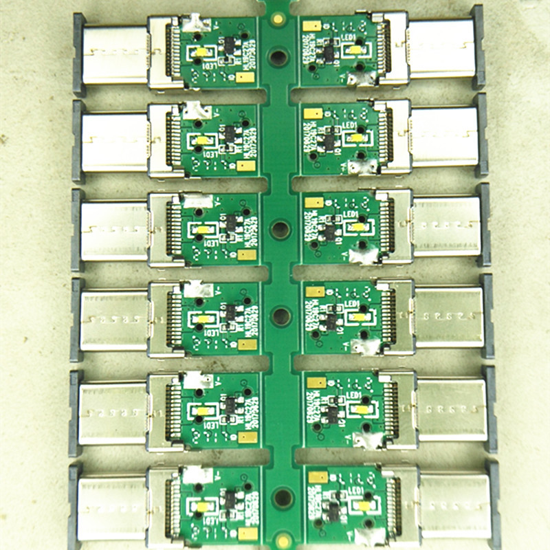 TYPE-C USB-C精密连接器焊锡  焊接 贴片生产 细密脚 芯片 连接器