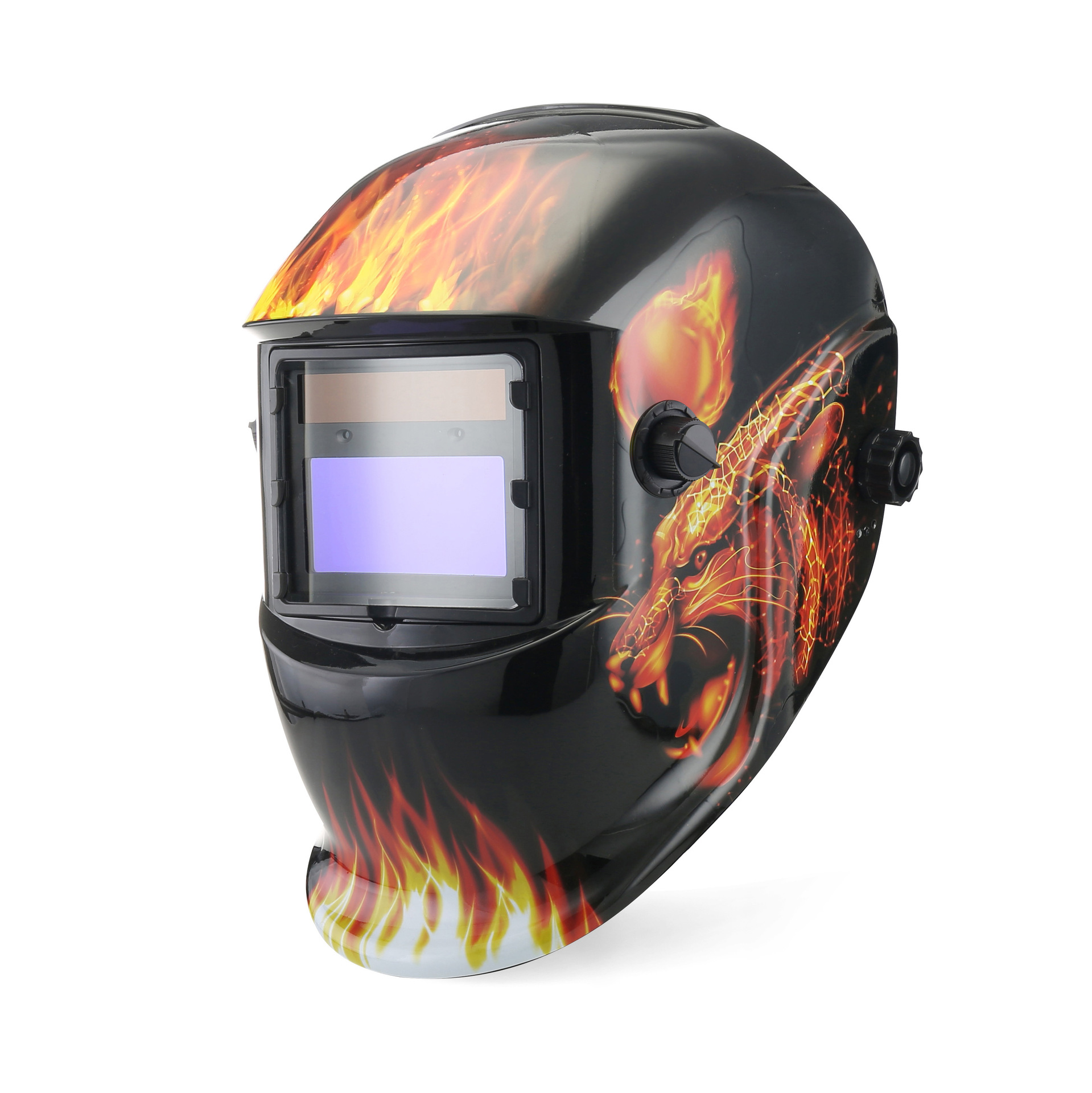 太阳能防护面罩自动变光电焊面罩头戴式可调节焊工焊帽ROSE-433E