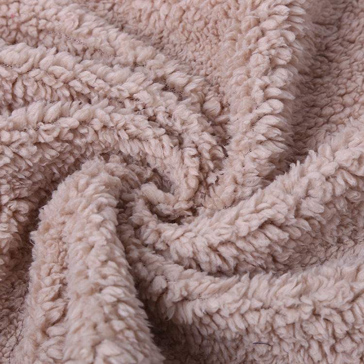 厂家供应 双面棉花绒舒棉绒 羊羔绒针织绒布服装玩具家纺面料