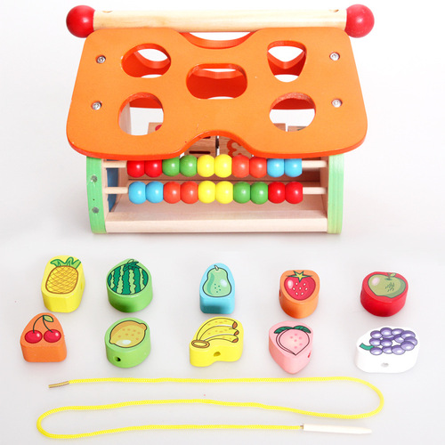 New fruit smart shape house cognitive shape matching digital color children's educational early education combination toy