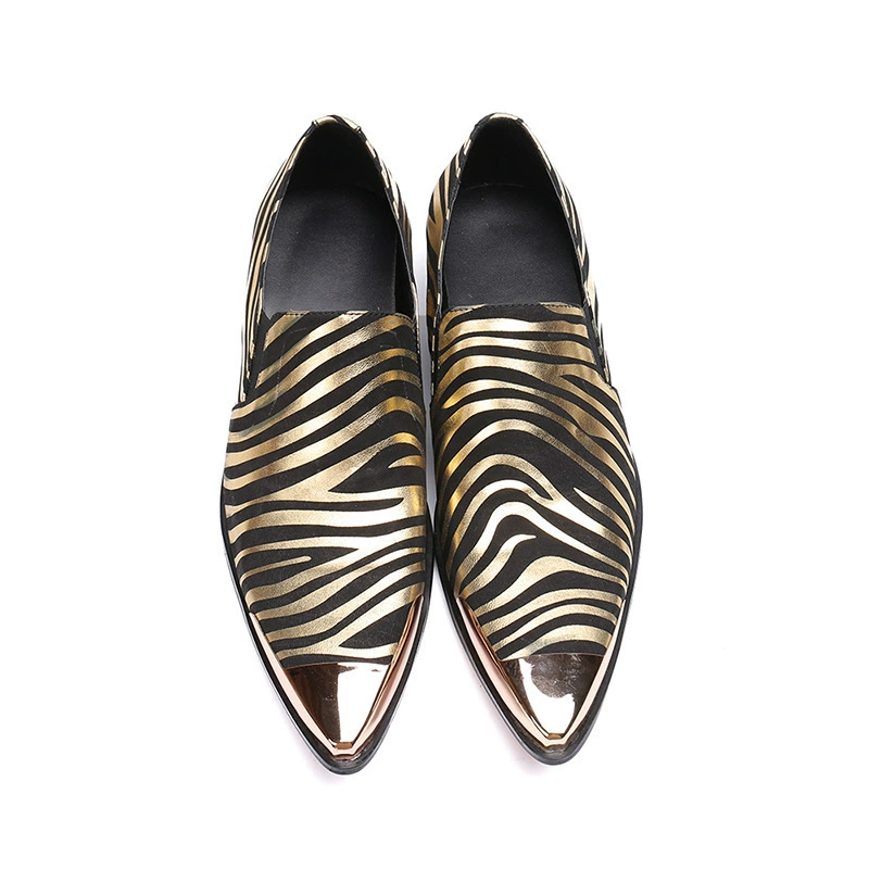 Модные Британские кожаные туфли без шнуровки с острым носком, кожаные туфли без шнуровки, деловая Мужская обувь из натуральной кожи, ленивые туфли, корейские модные свадебные туфли