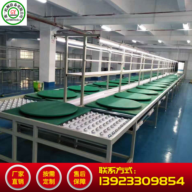 工厂装配生产线 无动力滚筒流水线 电动辊道线输送机皮带传送机