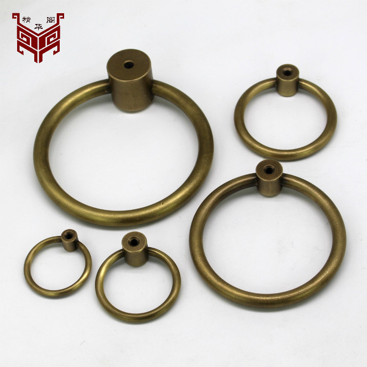 Antique brass bronze ring