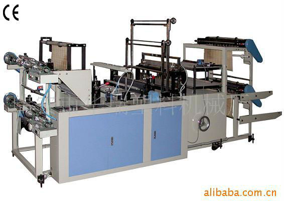 厂家直销电脑控制高速连卷背心袋制袋机 热切制袋机 边封制袋机